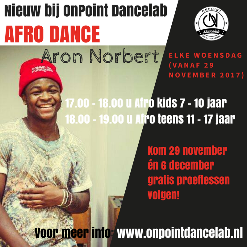 Afro Dance bij OnPoint Dancelab