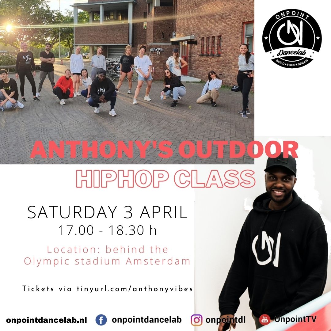 Anthony’s buiten hiphop les 3 april
